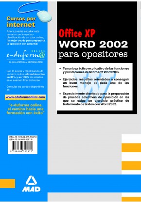 MICROSOFT WORD 2002 (OFFICE XP) PARA OPOSITORES