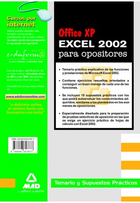 Excel 2002 para opositores
