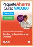 Paquete Ahorro Curso MAD360 + Test PAPEL y ONLINE Auxiliar de Administración General