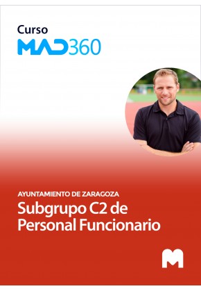 Curso MAD360 de Subgrupo C2 de Personal Funcionario del Ayuntamiento de Zaragoza con test en papel