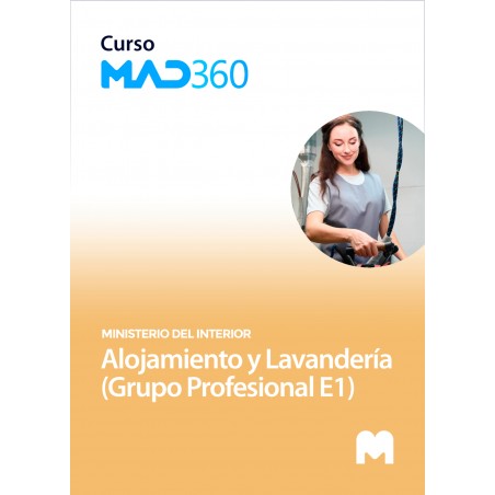 Curso MAD360 de Alojamiento y Lavandería (Grupo Profesional E1) Ministerio del Interior con test en papel
