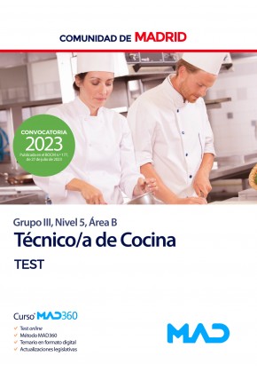 Técnico de Cocina (Grupo III, Nivel 5, Área B)