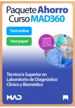 Paquete Ahorro Curso MAD360 Técnico/a Superior en Laboratorio de Diagnóstico Clínico y Biomédico