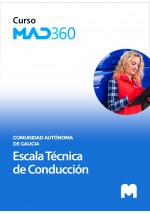 Curso MAD360 de Escala Técnica de Conducción de la Comunidad Autónoma de Galicia con test en papel