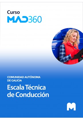 Curso MAD360 de Escala Técnica de Conducción de la Comunidad Autónoma de Galicia con test en papel