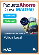 Paquete Ahorro Curso MAD360 + Test PAPEL y ONLINE Policía Local