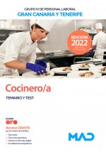 Cocinero/a (Grupo IV Personal Laboral). Islas de Gran Canaria y Tenerife