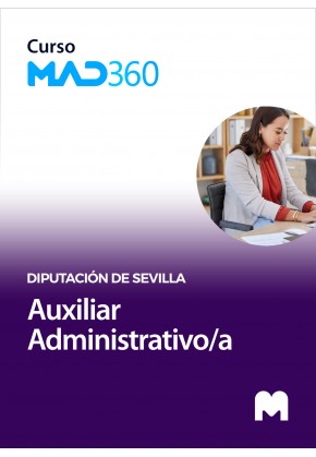 Curso MAD360 de Auxiliar Administrativo/a de la Diputación Provincial de Sevilla con test en papel