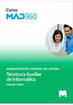 Curso MAD360 de Técnico Auxiliar de Informática de la Administración General del Estado (Acceso Libre)  con test en papel