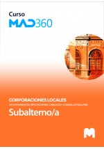 Curso MAD360 de Subalterno/a de Ayuntamientos, Diputaciones y otras Corporaciones Locales