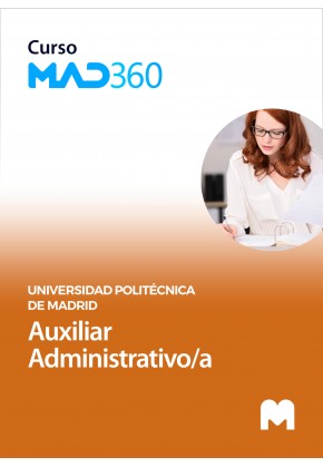 Curso MAD360 de Auxiliar Administrativo/a de la Universidad Politécnica de Madrid con test en papel