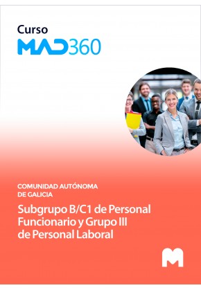 Curso MAD360 de Subgrupo C1 de Personal funcionario de la Comunidad Autónoma de Galicia