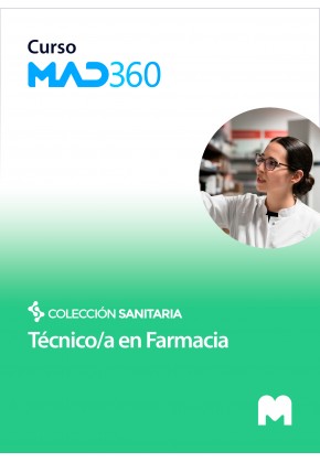 Curso MAD360 Manual del Técnico/a en Farmacia con test en papel