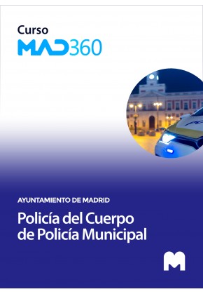 Curso MAD360 de Policía del Cuerpo de Policía Municipal del Ayuntamiento de Madrid con test en papel