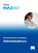 Curso MAD360 de Administrativo/a de la Diputación Foral de Gipuzkoa con test en papel
