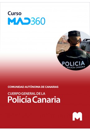 Curso MAD360 de Cuerpo General de la Policía Canaria, Escala Básica con test en papel