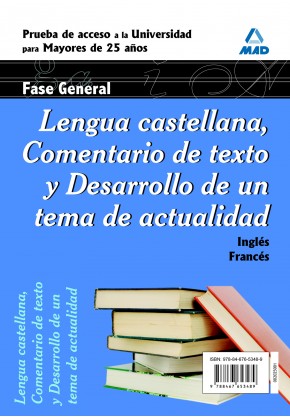 Lengua Castellana Fase General