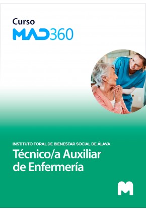 Curso MAD360 de Técnico/a Auxiliar de Enfermería del Instituto Foral de Bienestar Social de la Diputación Foral de Álava con tes
