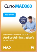 Paquete Ahorro Curso MAD360 + Test ONLINE Auxiliar Administrativo/a (acceso libre)