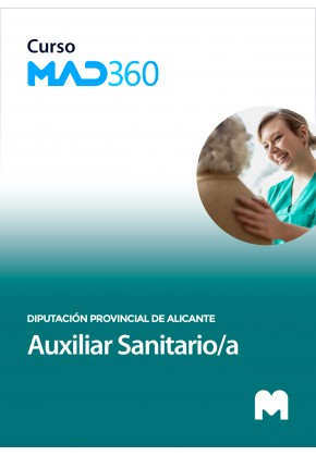 Curso MAD360 de Auxiliar Sanitario de la Diputación Provincial de Alicante con test en papel