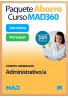 Paquete Ahorro Curso MAD360 + Test PAPEL y ONLINE Administrativo/a. Compra anticipada