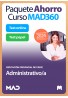Paquete Ahorro Curso MAD360 + Test PAPEL y ONLINE Administrativo/a
