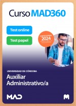 Curso MAD360 Oposiciones Escala Auxiliar Administrativa + Temario Papel + Test Papel y Online. Compra anticipada