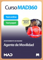 Curso MAD360 Oposiciones Agente de Movilidad + Temario Papel + Test Papel y Online