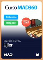 Curso MAD360 Ujier + Temario Papel + Test Papel y Online