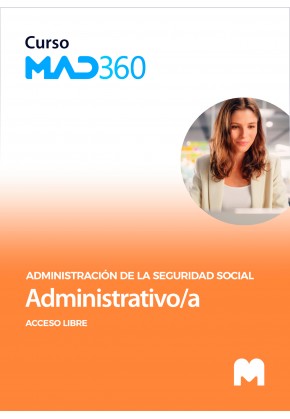 Curso MAD360 Puente Intensivo Administrativo/a de la Administración de la Seguridad Social (Acceso Libre) + Temario Papel + Test
