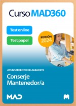 Curso MAD360 Conserje Mantenedor/a + Temario Papel + Test Papel y Online