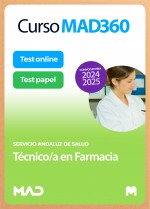 Curso MAD360 Oposiciones Técnico/a en Farmacia SAS + Libros papel