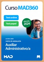Curso MAD360 Auxiliar Administrativo/a (acceso libre) + Libros papel