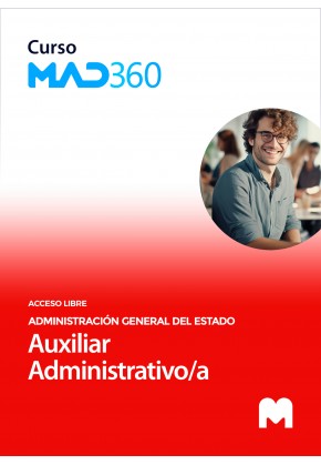 Acceso 12 meses Curso MAD360 Auxiliar Administrativo/a (acceso libre)