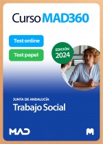 Curso MAD360 12 meses Trabajo Social de la Junta de Andalucía + Libros papel