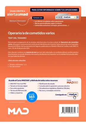 Operario/a de cometidos varios