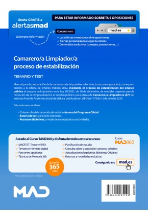 Camareros/as Limpiadores/as (proceso de estabilización)