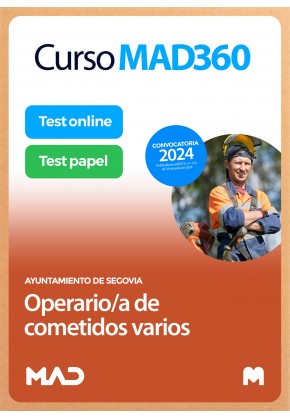 Curso MAD360 Operario/a de cometidos varios + Libros papel