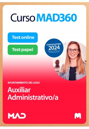 Curso MAD360 Auxiliar Administrativo/a + Libros papel