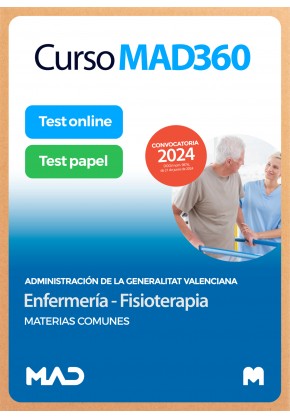 Curso MAD360 Enfermería- Fisioterapia (Parte General, Materias Comunes) + Libros papel