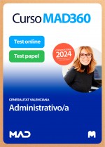 Curso MAD360 Cuerpo Administrativo + Libros Papel