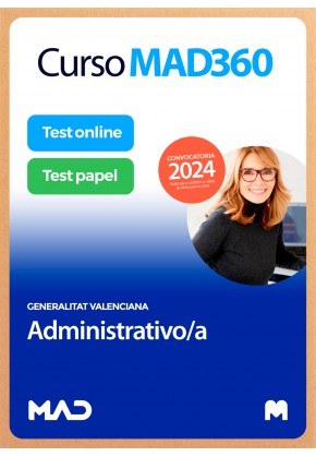 Curso MAD360 Cuerpo Administrativo + Libros Papel