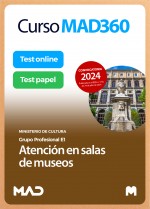 Curso MAD360 Atención en salas de museos (Grupo Profesional E1) + Libros papel