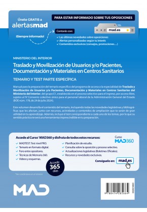 Traslado y Movilización de Usuarios y/o Pacientes, Documentación y Materiales en Centros Sanitarios (Grupo E1)