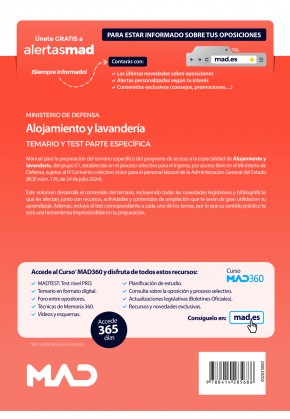 Alojamiento y lavandería (Grupo Profesional E1). Personal laboral de Ministerios