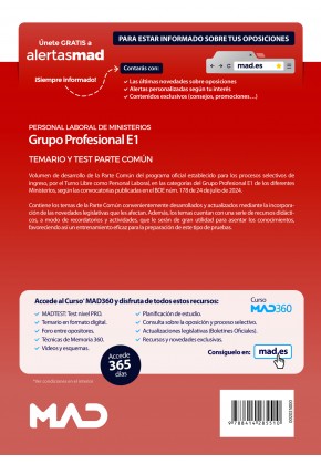 Grupo Profesional E1. Personal Laboral de Ministerios