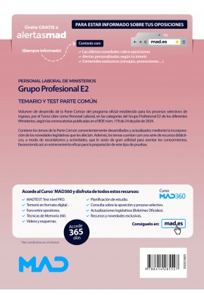 Grupo Profesional E2. Personal Laboral de Ministerios