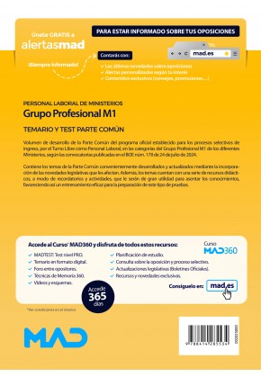 Grupo Profesional M1. Personal Laboral de Ministerios