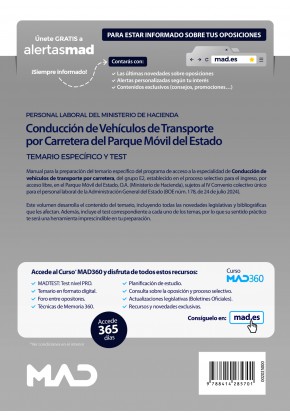 Conducción de Vehículos de Transporte por Carretera del Parque Móvil del Estado (Grupo Profesional E2)