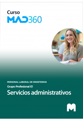 Acceso 12 meses Curso MAD360 Servicios administrativos (Grupo Profesional E1)